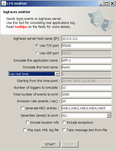 logFaces Emitter