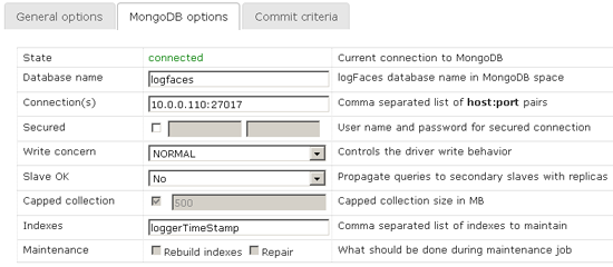 MongoDB integration